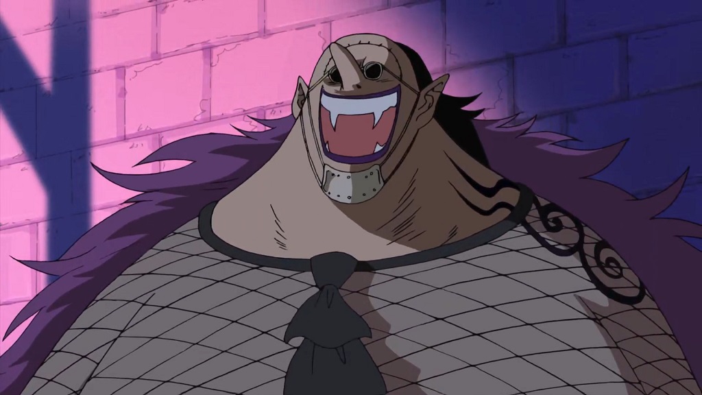 One piece Episode 340 Dr HogBack laughing in Thriller Bark