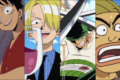 One Piece characters Luffy Zoro Sanji Usopp