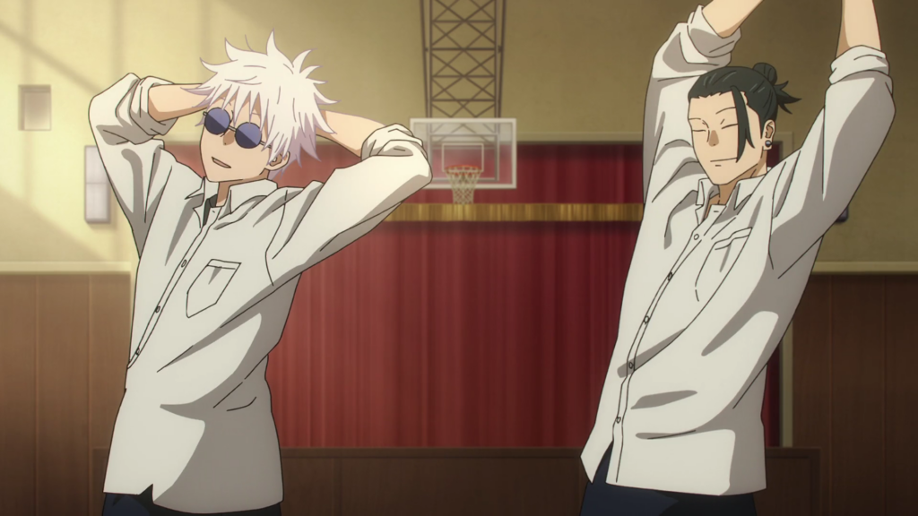 Gojo and Geto on the basketball court Season 2 of Jujutsu Kaisen