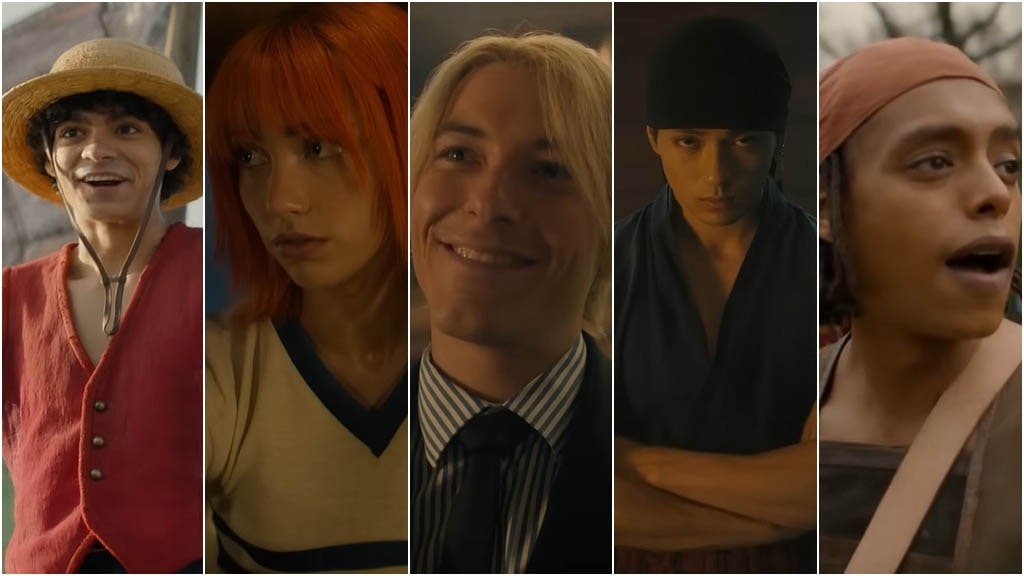 One Piece Netflix Movie Straw Hat Cast Members Luffy, Nami, Sanji, Zoro and Usopp