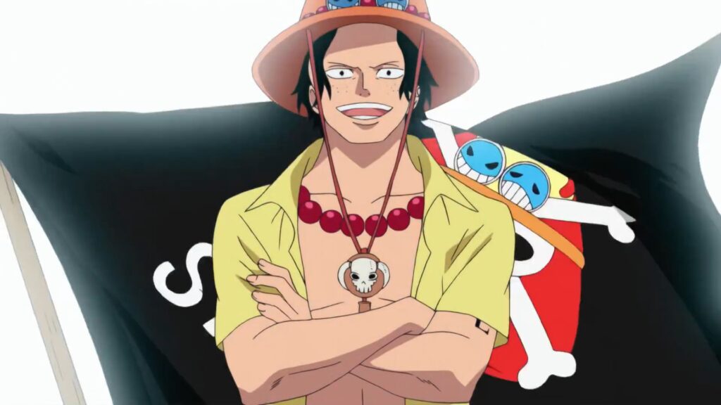 One Piece Episode 460. Ace had to join the White Beard Pirates as he was too weak to survive on his own.