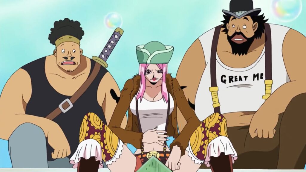 One Piece 500. Jewelry Bonnie Saved Zoro from killing a Celestial Dragon.