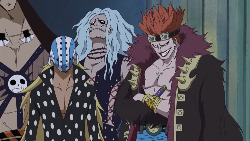 One Piece 370 Kid pirates are gathered at human slave auction.