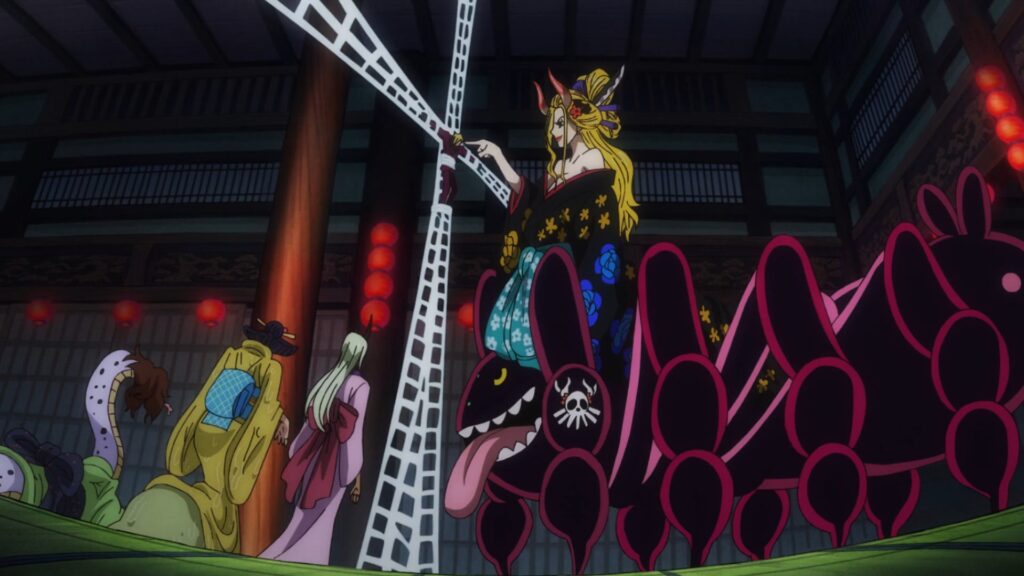 One Piece 1020 The Name of the Devil Fruit that Maria uses is the Kumo Kumo no mi.