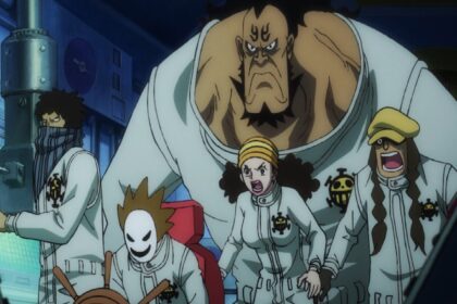 One Piece 1037 the Heart Pirates are led by Trafalgar Law.