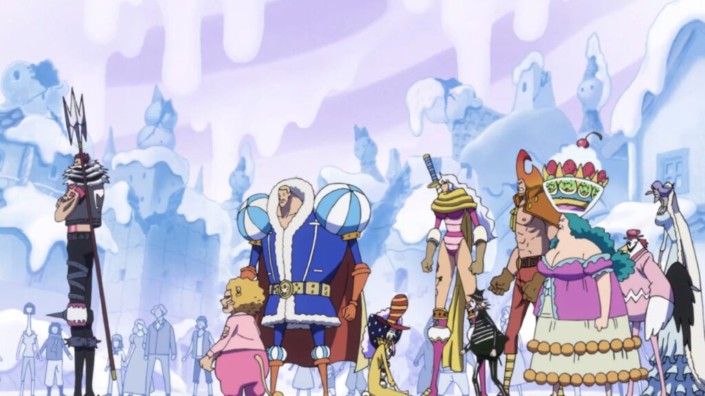 One Piece 1066 Big Mom Has many Children. Her strongest 3 are Katakuri, Smoothie and Cracker.