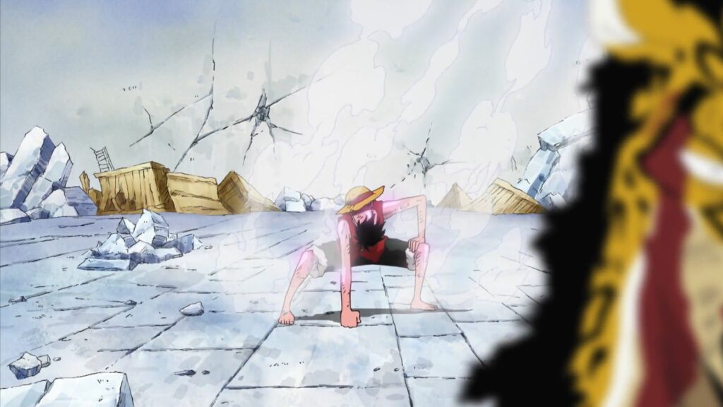 One Piece 1071 Luffy uses Gear second through the acceleration of his blood.