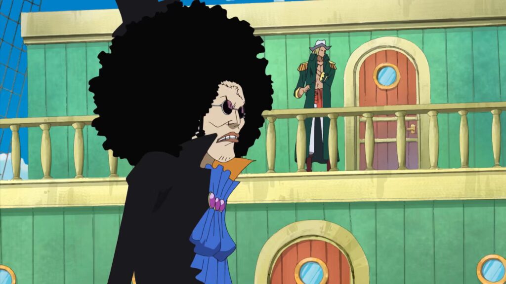 One Piece 379 Brook was the captain of another pirate group before joining luffy.