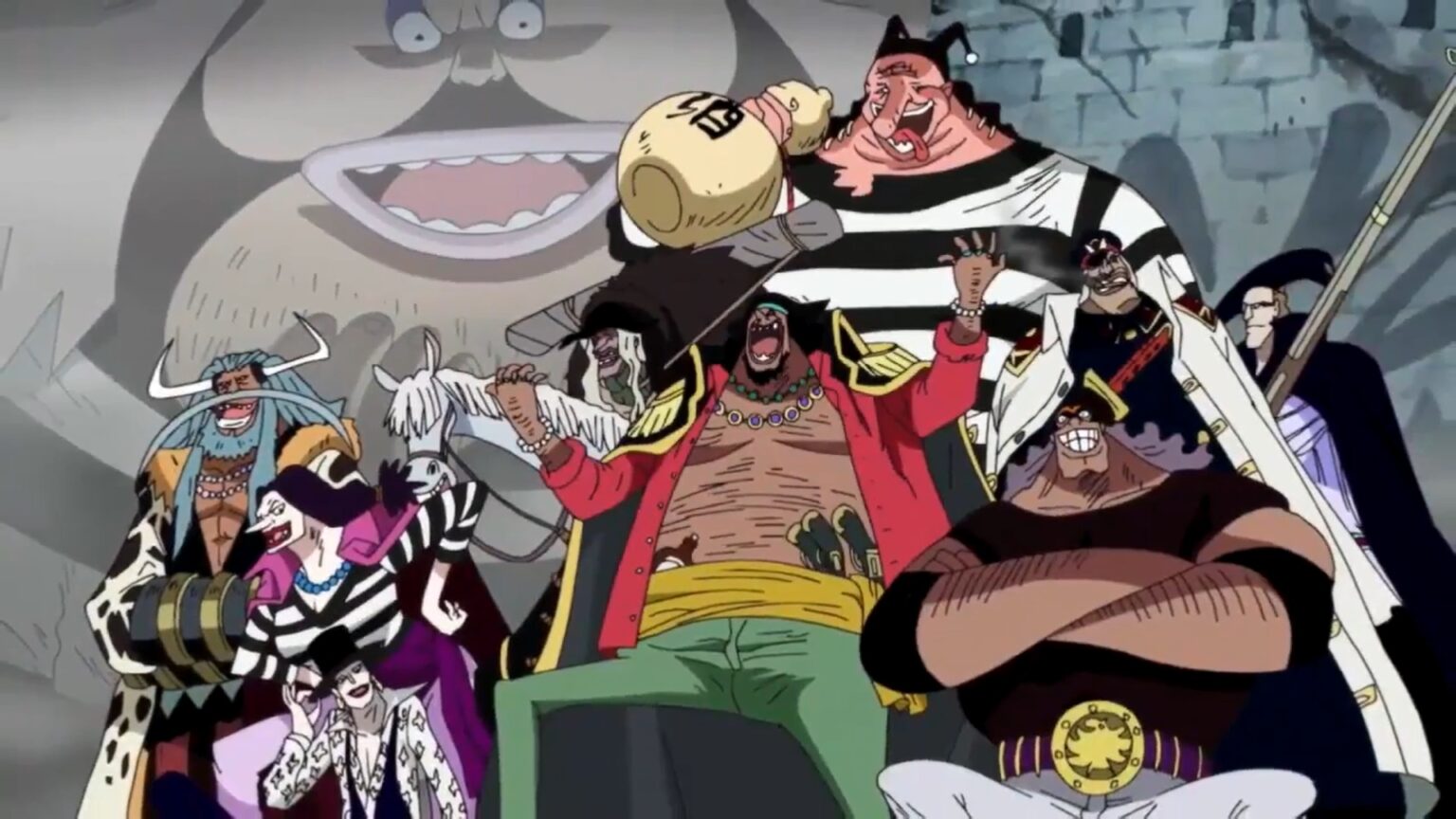 One Piece 482 The Blackbeard Pirates made their appearance at Marineford to steal Whitebeard Devil Fruit.