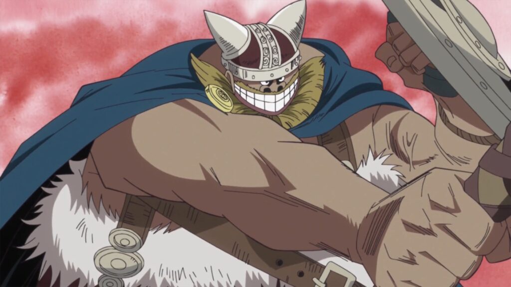 One Piece 836 Dorry is a member of the Shanks Pirates and is one of the strongest giants.