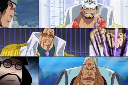 One Piece 887 Actual and former Admirals based on their power.