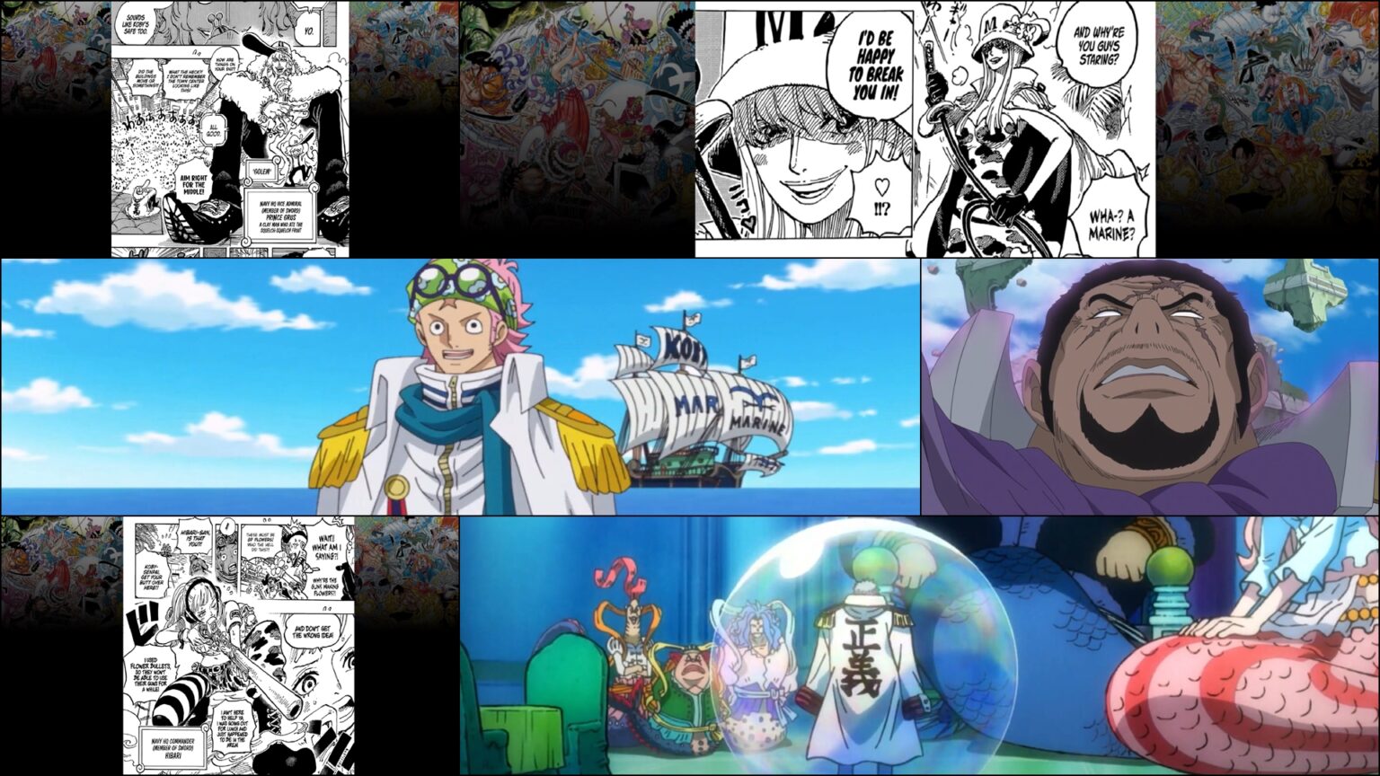 One Piece Chapter 1080 SWORD is a secret organization within the Marines.