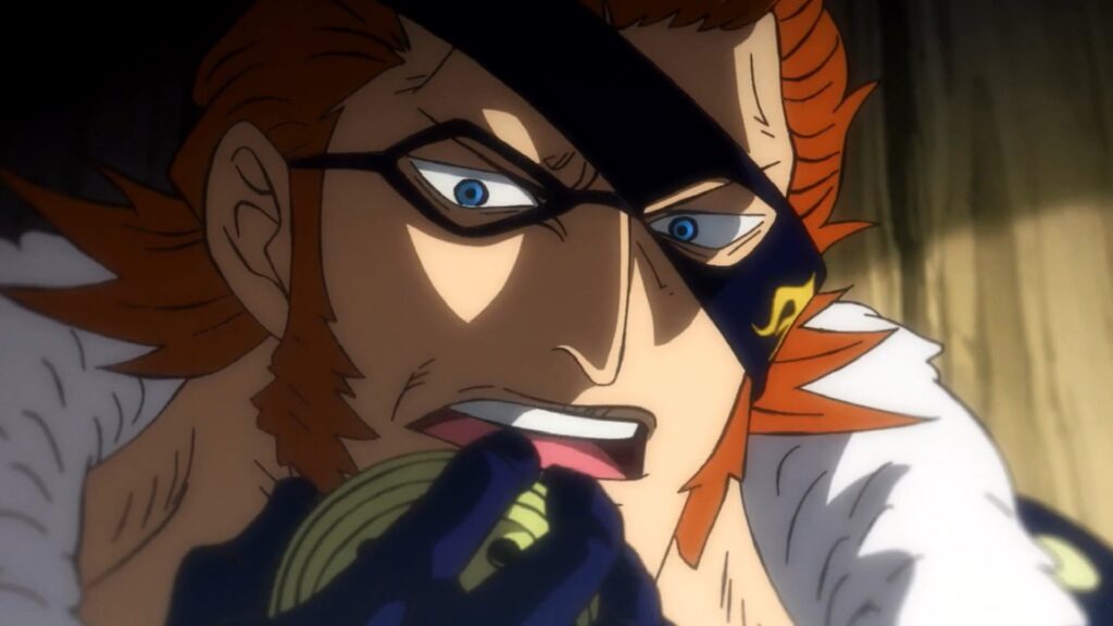 One Piece 1080 Drake is a undercover member of SWORD inside the beast Pirates.