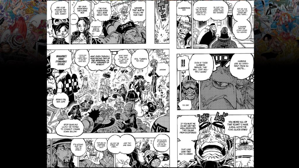 One Piece Chapter 1090 Strawhats are getting a moment to breath after all the events that took place on Egghead.