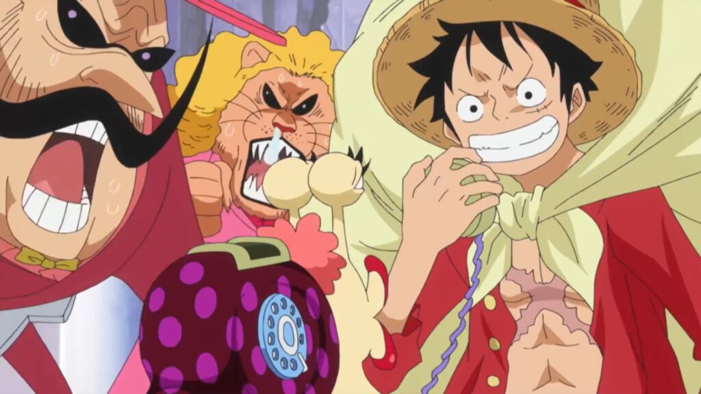 One Piece Episode 570 Luffy Picks a fight with big mom over Fishmen Island.