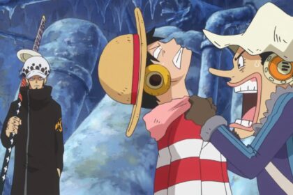 One Piece Ep 580. The alliance between Law pirates and Strawhats is formed.