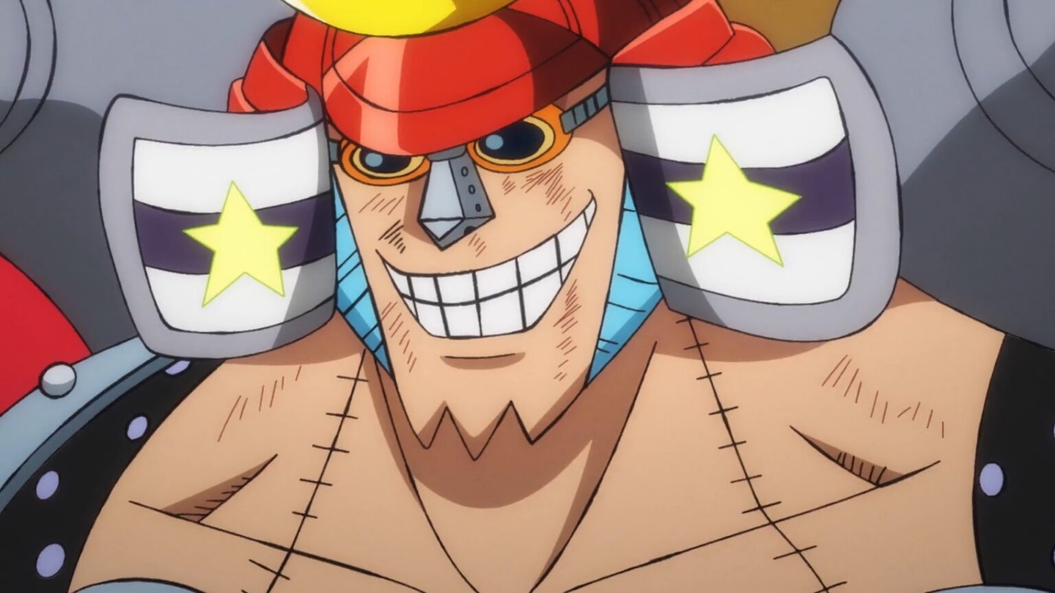 One Piece 1038 Franky defeats one of the tobi Roppos.