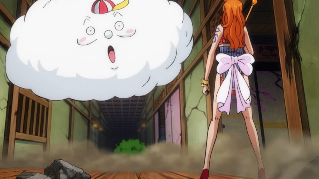 One Piece 1038 The new nickname for nami is the weather Witch.