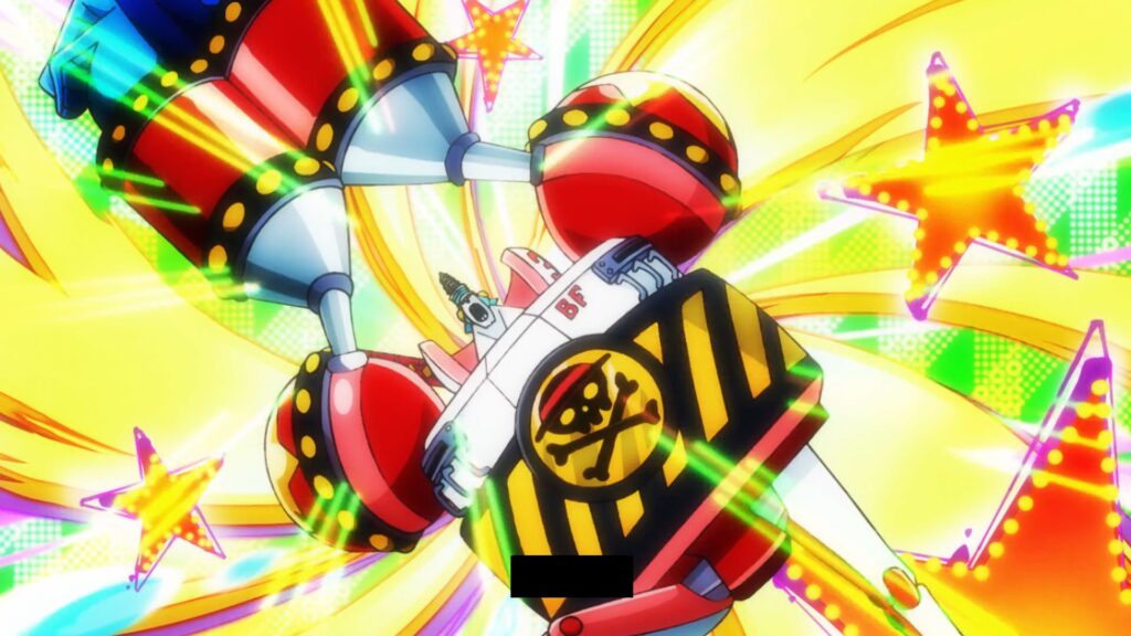One Piece 1041 General Mech Franky is the best invention of Franky the Cyborg.