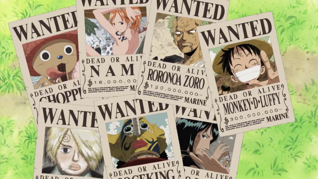 One piece 152 Luffy gets his third Bounty after picking the fight with the World Government in order to save Nico Robin.
