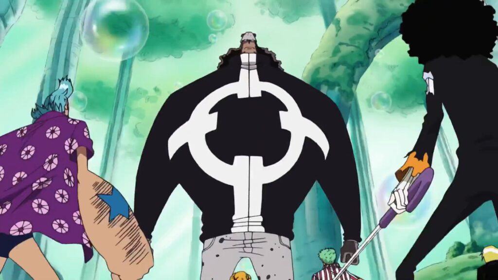 One piece Episode 400 Pacifista is a weapon designed on the body of the Warlord Kuma.