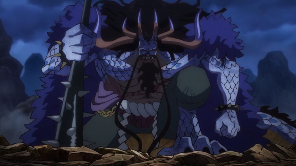One Piece 1071 The Devil Fruit of Kaidou is a Zoan type the Azure Dragon model.