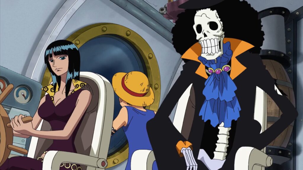 Strawhats being the strawhats they sent in a submarine under water 3 devil fruit users.