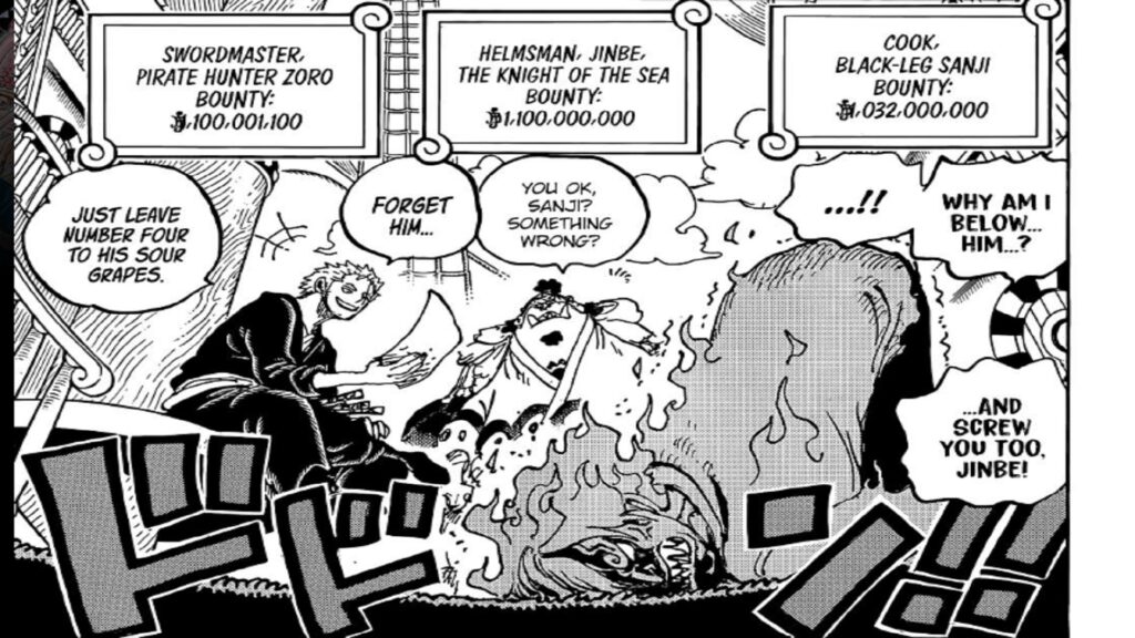 After defeating the King of Hell, Zoro Gained a Bounty over 1B Berries, placing him at commander level of a Yonko.