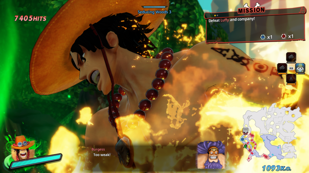 One Piece: Pirate Warriors 4 Ace Speed Type Character