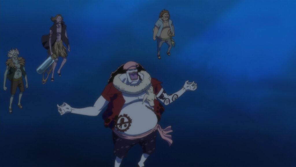 One Piece Hody Jones and his New Fish-Man Pirates during Episode 530