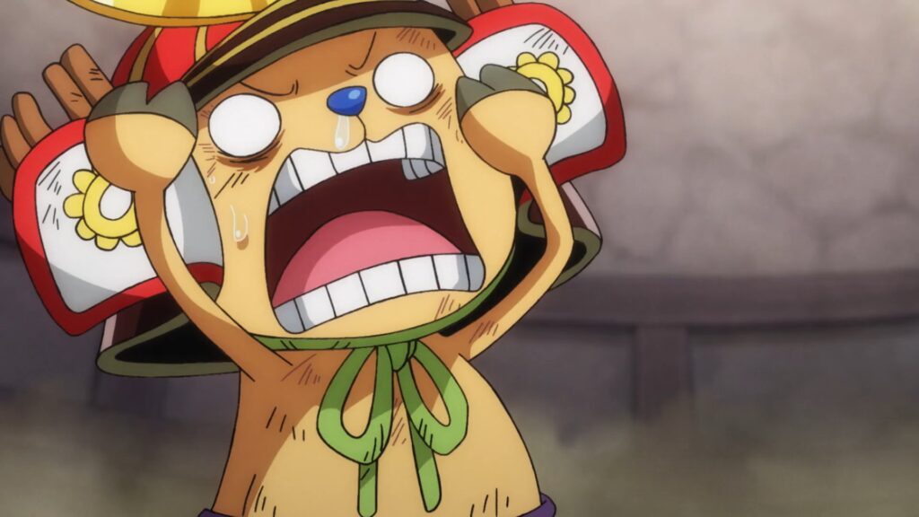 One Piece 1077 One the war was over the real job of Doctor Chopper Begun. He needs to take care of everyone's wounds and he is in desperate need of help.