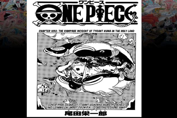 One Piece Chapter 1092 Jimbei is the face of the Cover .