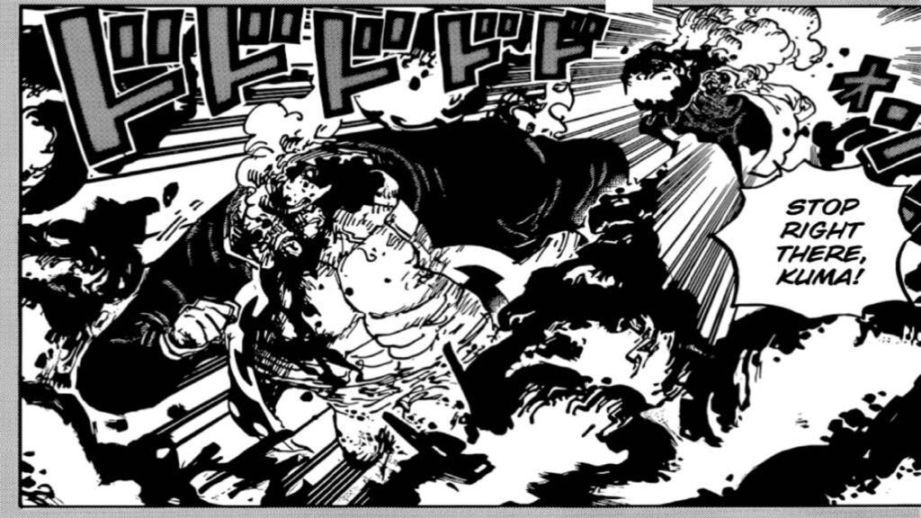 One Piece Chapter 1092 Kuma makes a rampage in marijoa until Akainu Stops him.