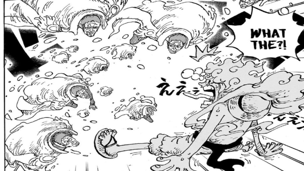 One Piece Chapter 1093 Luffy and Kizaru go toe to toe. For Now Luffy holds his own against a navy admiral.