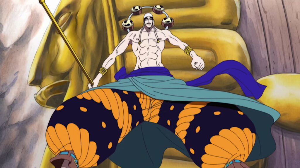 One Piece 182 Enel is the first antagonist Luffy faced with an OP Devil Fruit.