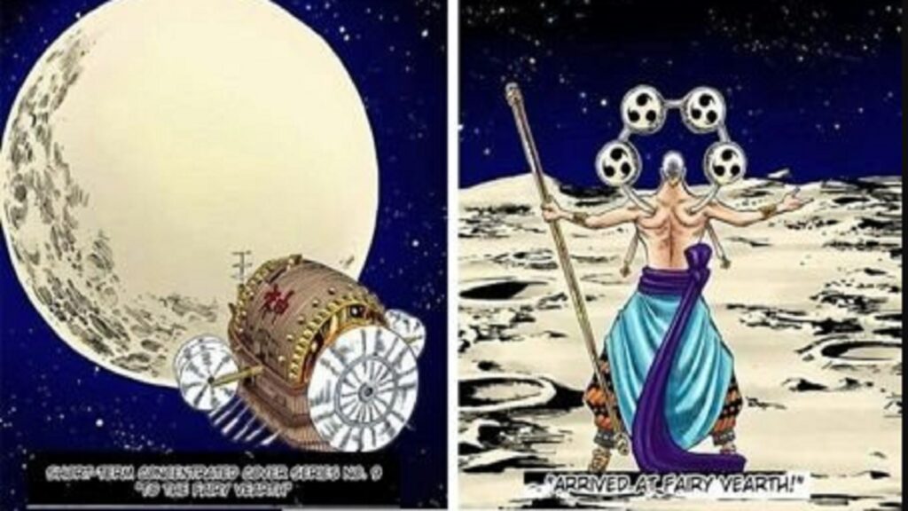 One Piece 192 Enel Reached the Moon completing his great Space Operation.