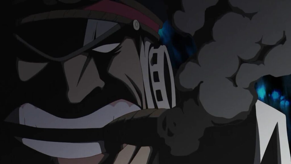 One Piece 440 Shiryu is a Sinister Looking Individual. He was the head jailer on Impel Down.