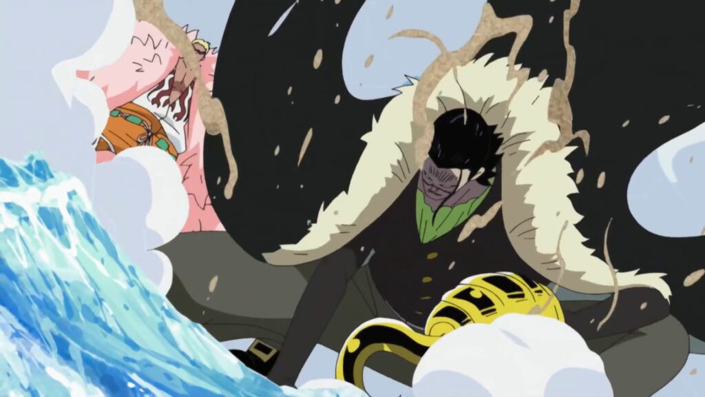One Piece 469 Crocodile went to marineford in hope to assassinate Whitebeard.