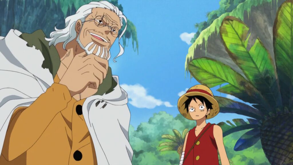 One Piece 511 Rayleigh trained Luffy to become stronger during the two years time-skip.