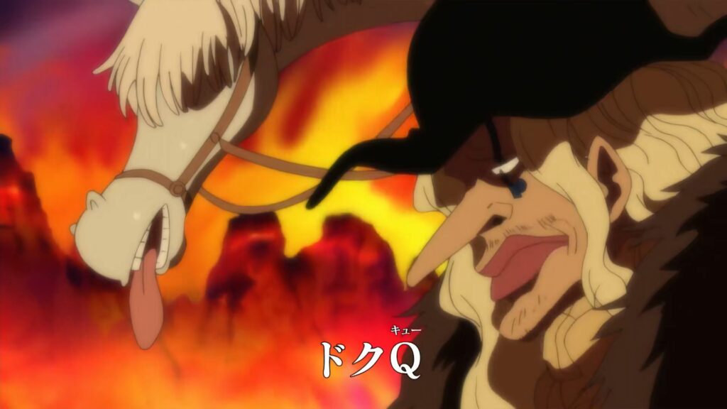 One Piece 517 Doc Q is the doctor of Blackbeard Pirates.