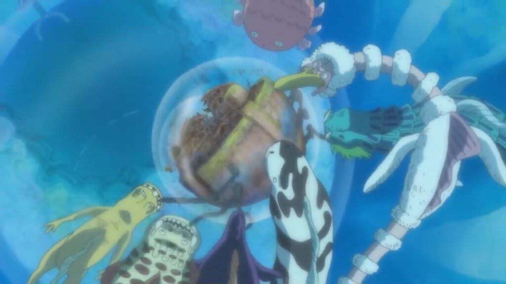 One Piece 518 The Power of Poseidon can control the sea Kings.