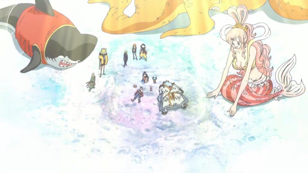 One Piece 518 The Strawhats decided to protect the Fishman island and Princess Shirahoshi.