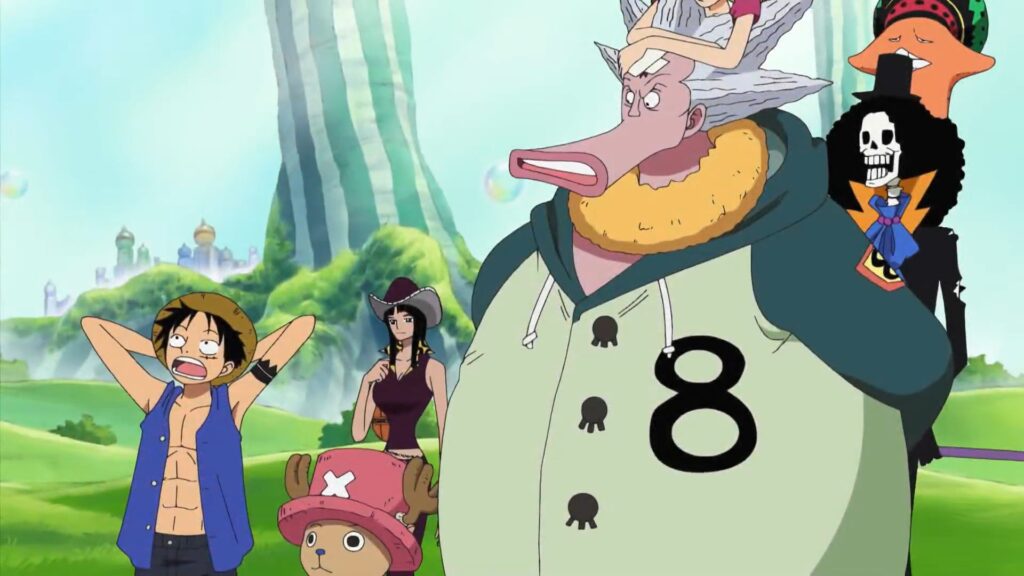 One Piece 545 Hacha confirmed that Arlong is alive but imprisoned somewhere.