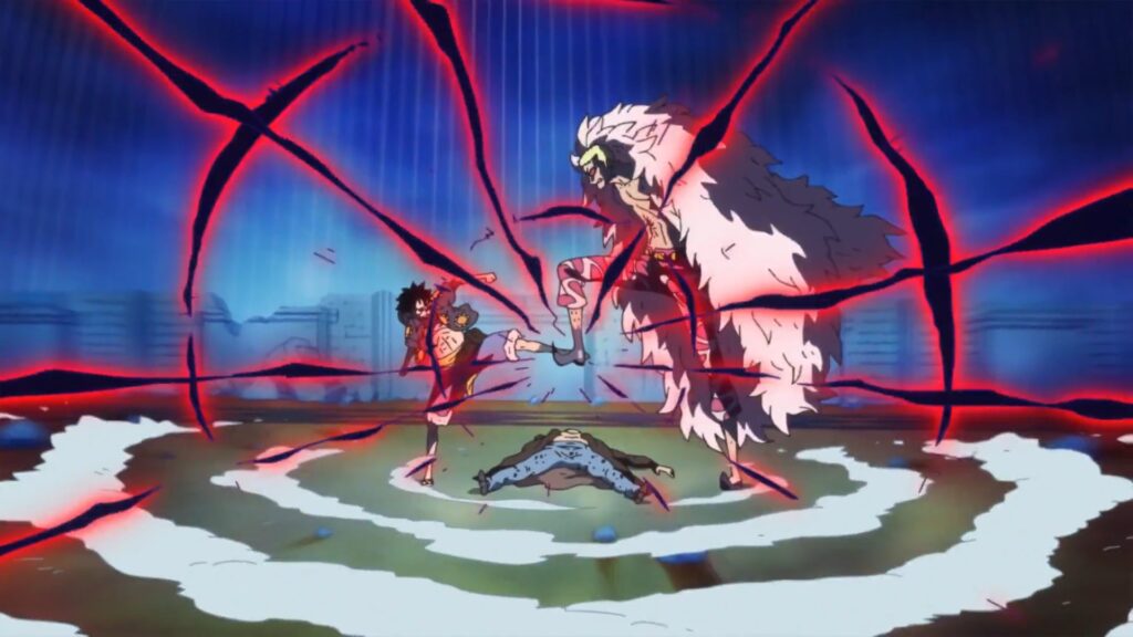 One Piece 723 Luffy saved Law in dressrosa. As he never expected to make it out alive.