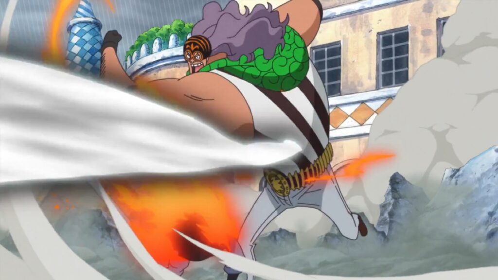 One Piece 727 Burgess has good Haki control and combat prowess but it was not enough to defeat Sabo.
