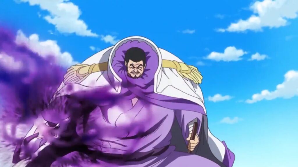 One Piece 743 Gravito and Moko are the two strongest attacks of of Fujitora.