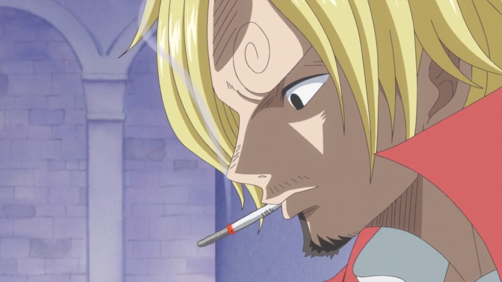 One Piece 821 Sanji's Decision to partaken in the wedding was forced by the imprisonment of Zeff by Germa 66.