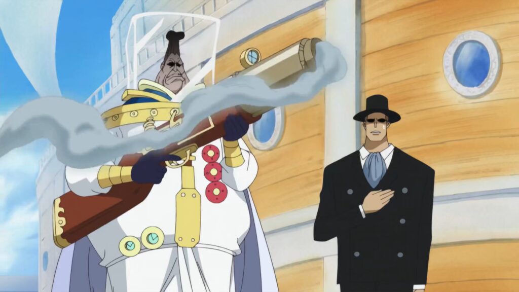 One Piece 888 Saint Jalmack is the one who Shot Saboo while he set off to become a pirate,