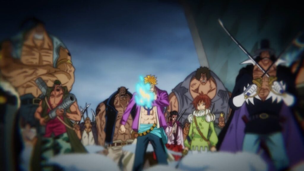 One Piece 988 Marco is the First Division Captain of the Whitebeard Pirates.