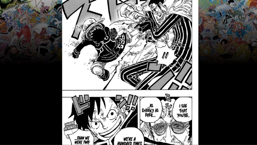 One Piece Chapter 1091 Luffy jumps at the chance of fighting kizaru.